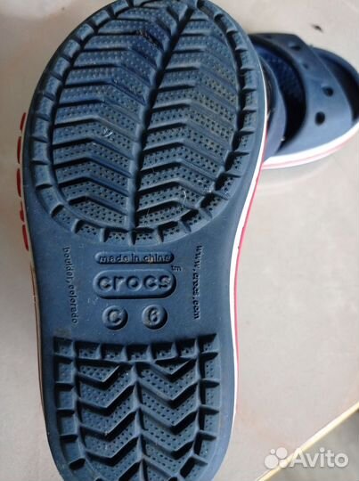 Сандалики crocs оригинал 21-22 размер синие