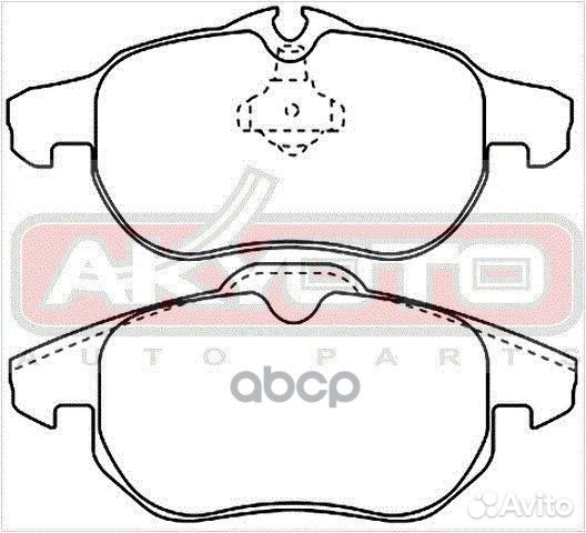 Колодки тормозные дисковые передние AKD-0325 AK