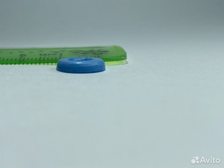 Пуговицы синие советские пластмассовые 11 мм