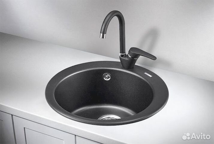 Кухонная мойка granula стандарт ST-4802 черный