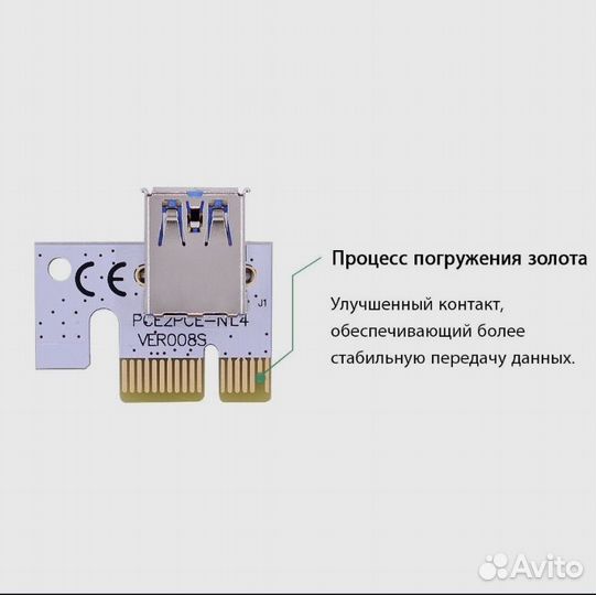 Riser PCI-E райзер chipal VER008S