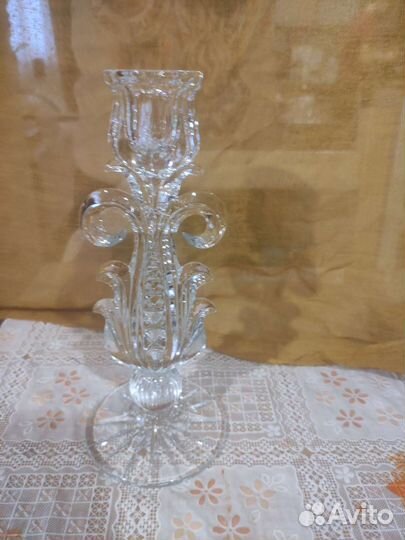 Подсвечник хрустальный СССР