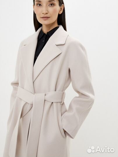 Пальто женское демисезонное на запах 46 размер