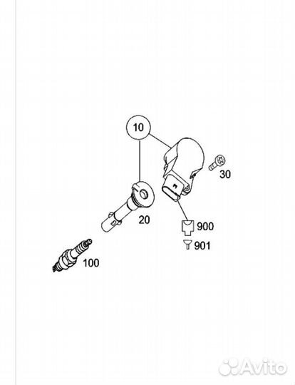 Свеча, катушка зажигания M272, M273. В наличии
