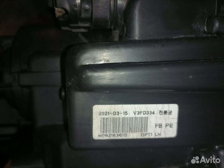 Левая фара на kia rio