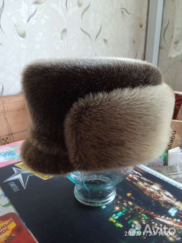 Шапка формовка из норки 56 размер