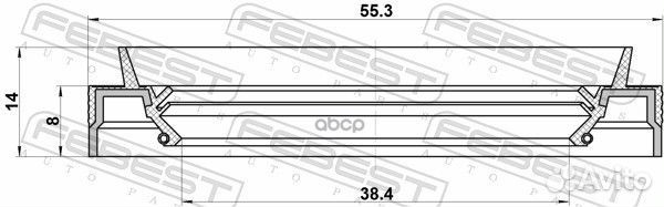 Сальник привода;renault megane II