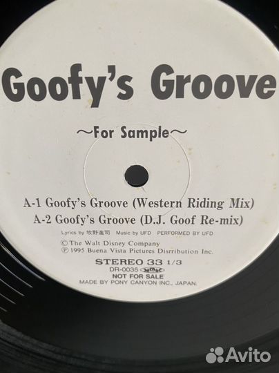 Hip Hop:Goofy's Groove / For Sample 95 JPN NM LP