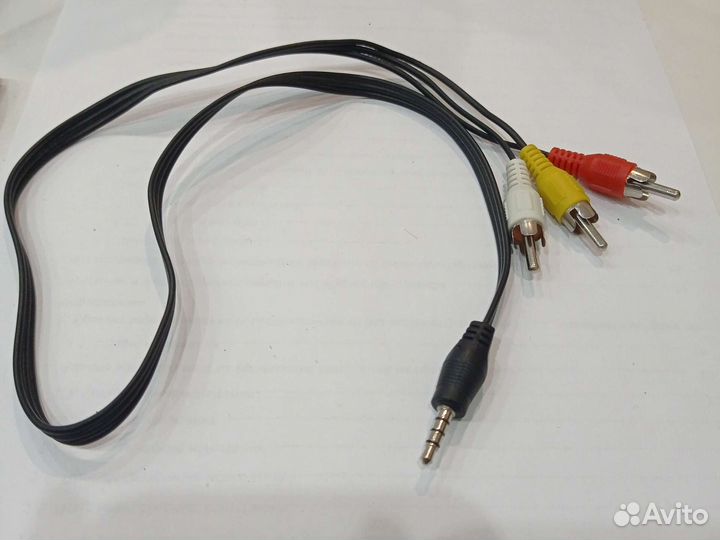 Кабель 3 RCA mini jack 3.5 4 pin