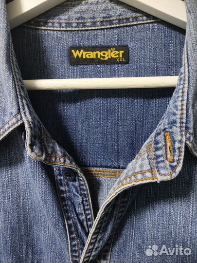 Джинсовая рубашка wrangler