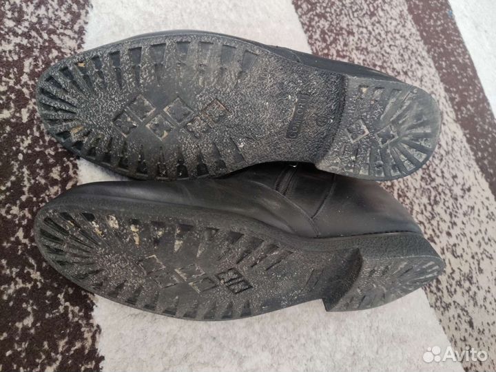 Ботинки зимние кожанные