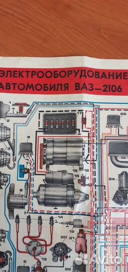 Схема электрооборудования автомобиля ваз 2106