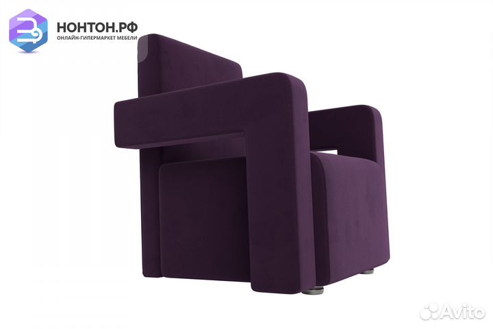 Кресло Рамос велюр фиолетовый