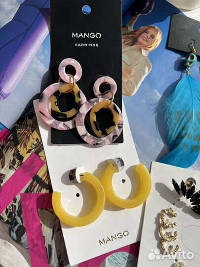 Серьги Mango и H&M (набор)