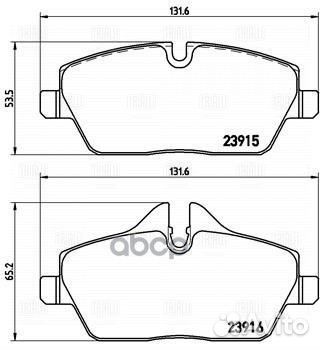 Колодки торм. для а/м BMW 1 (E81/87) (04) /Mini