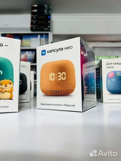 Умная колонка VK Капсула Нео с Марусей Оранжевый