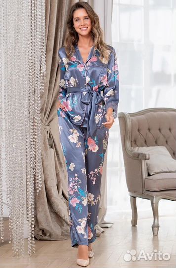 Шелковый домашний костюм