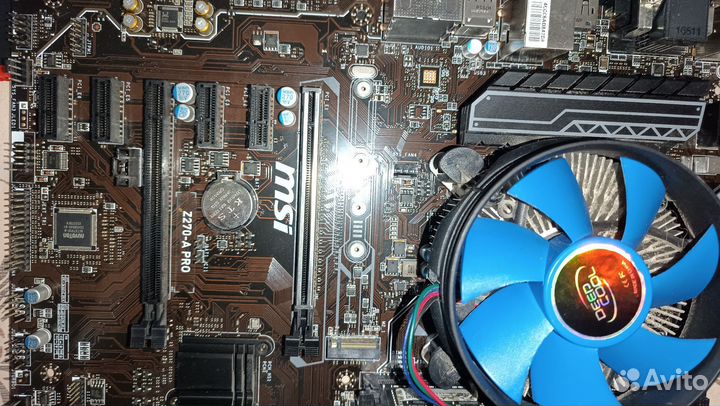 Msi z270 a pro +Intel core i5 7500 +8gb ram