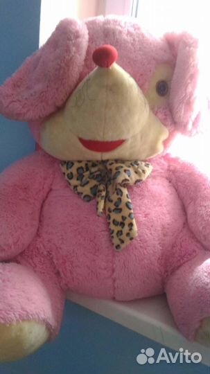 Продам большую мягкую игрушку розовая мышка