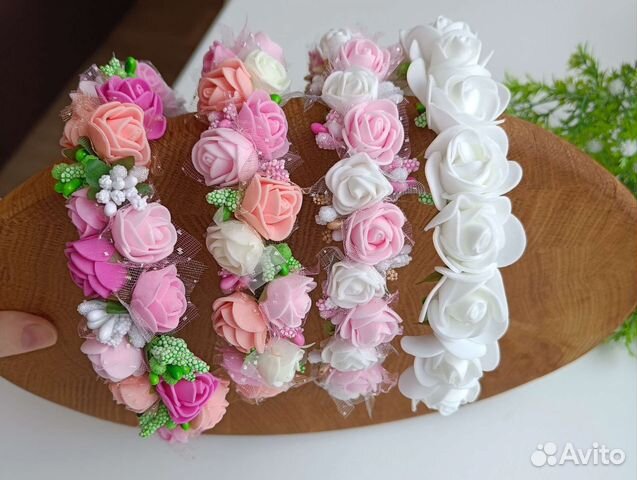 Ободок с розами