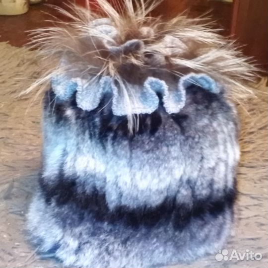 Шапочка женская шиншила