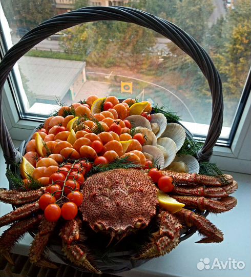 Букет из краба, раков