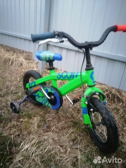 Велосипед детский с 2 до 4 лет scott voltage jr12