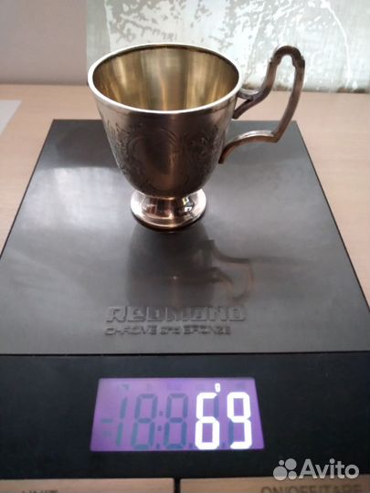 Кофейная пара серебро 830. Германия. Рубеж 20 века