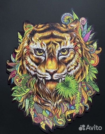 Пазл деревянный тигр