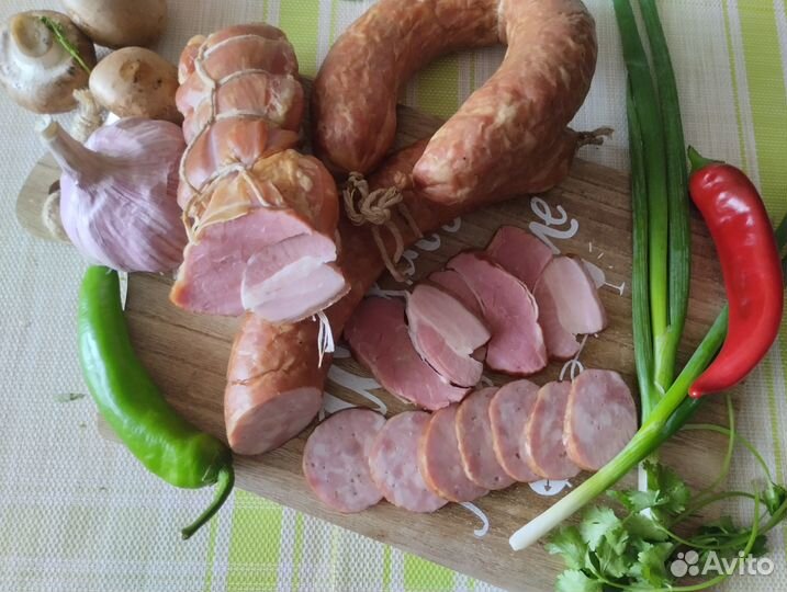 Домашняя копченая колбаса