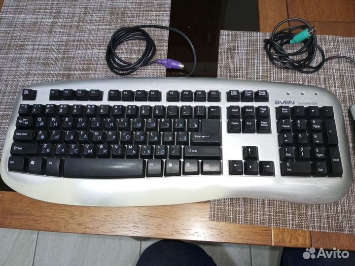 Клавиатура Sven и мышь Genius PS/2