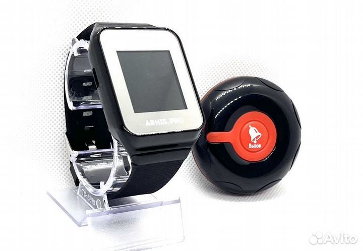 Влагозащищенная кнопка вызова официанта и часы