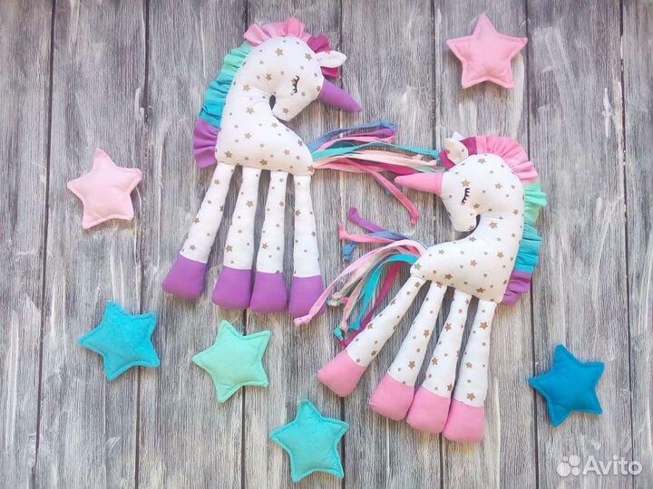 Игрушка мягкая единорог