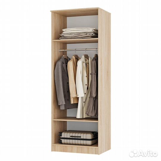 Сакура шкаф пл.бельев. 2-х ств. + зеркало (Сонома