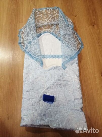 Конверт на выписку для мальчика летний (одеялом)