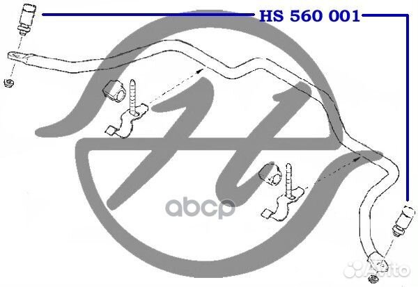 Тяга стабил-ра перед. hs560001 Hanse