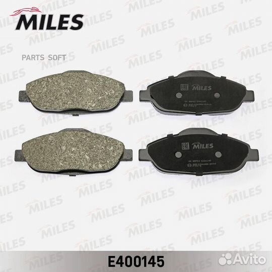 Miles E400145 Колодки тормозные дисковые перед