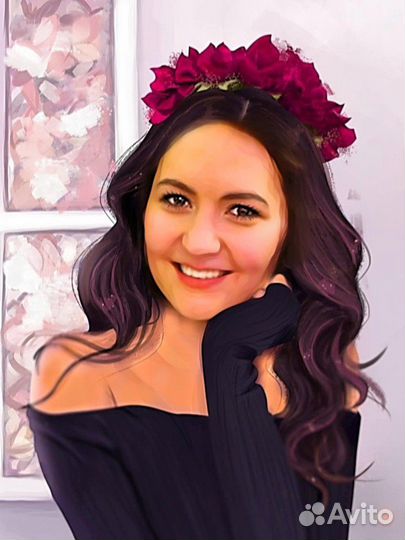 Шарж, портрет на фото. Подарок на день рождения