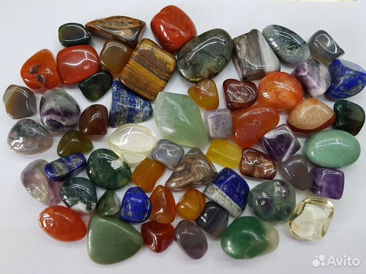 Новый набор натурал. самоцветов для развития детей