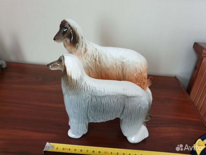 Афганская борзая фарфор лфз2 шт астрахань1шт