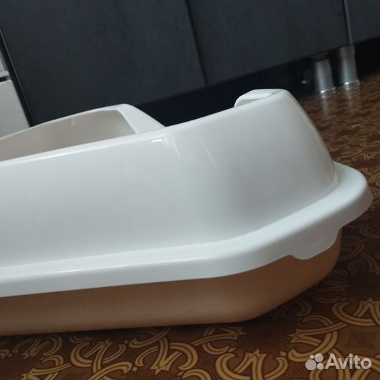 Лоток для кошек большой с бортиками