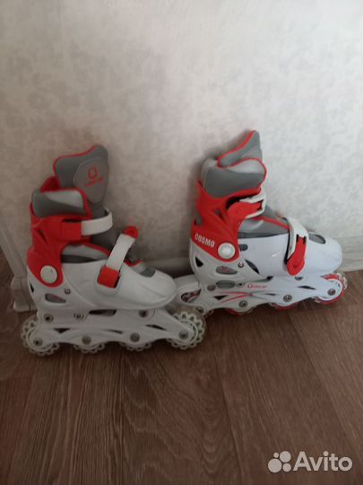 Раздвижные ролики,коньки детские. 2 в 1