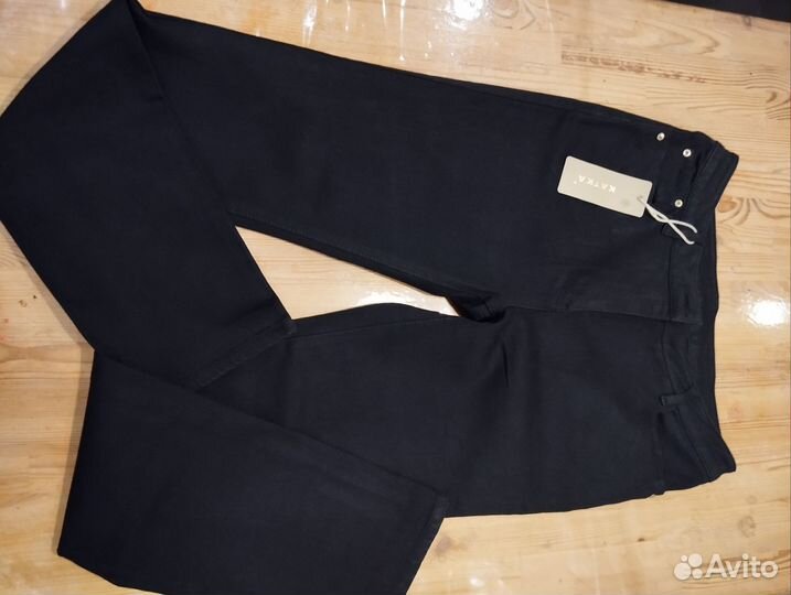 Джинсы стрейч чёрные 50