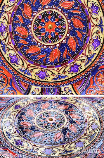 Витражный светильник - Восточный стиль