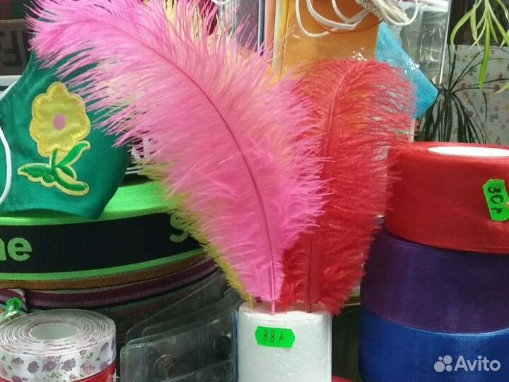 Боа, натуральное перо