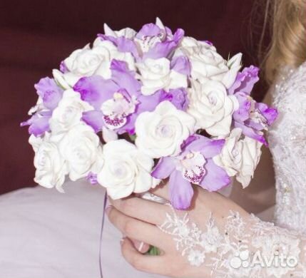 Свадебный букет из полимерной глины