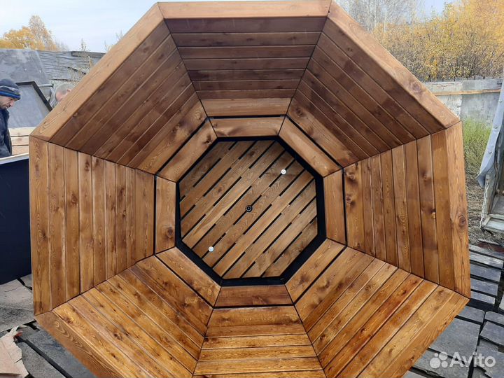 Банный чан на дровах