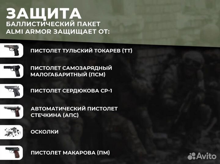 Баллистический пакет 28х35 см