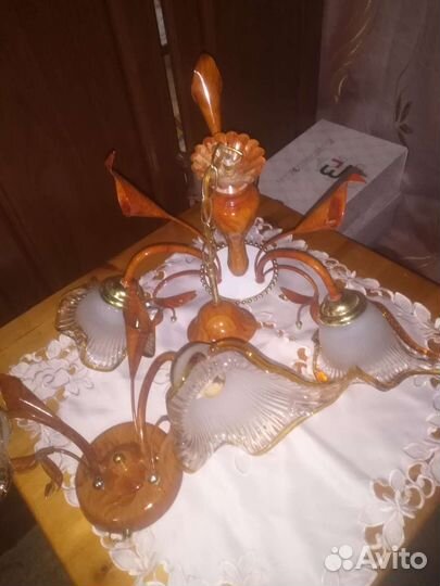 Люстра потолочная бу