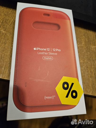 Apple leather sleeve with magsafe 12 про кожаный
